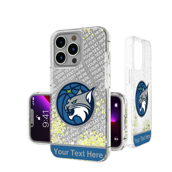 Minnesota Lynx Personalized EndZone Plus iPhone Glitter Phone Case for Apple iPhone