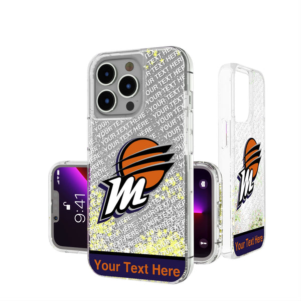 Phoenix Mercury Personalized EndZone Plus iPhone Glitter Phone Case for Apple iPhone