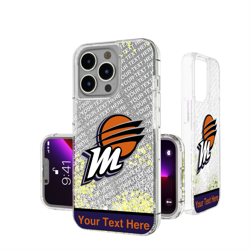Phoenix Mercury Personalized EndZone Plus iPhone Glitter Phone Case for Apple iPhone