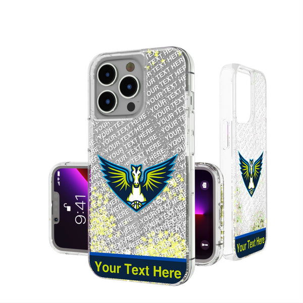 Dallas Wings Personalized EndZone Plus iPhone Glitter Phone Case for Apple iPhone