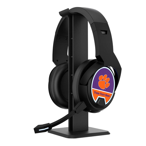 Clemson University Tigers Personalized Endzone Solid Gaming Headphones