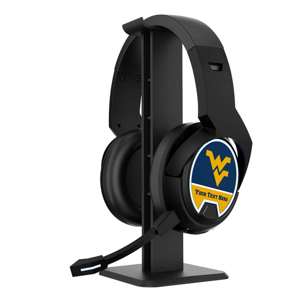West Virginia University Mountaineers Personalized Endzone Solid Gaming Headphones