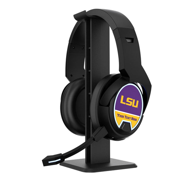 Louisiana State University Tigers Personalized Endzone Solid Gaming Headphones