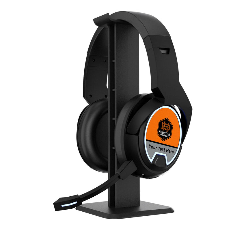 Houston Dynamo Personalized Endzone Solid Gaming Headphones
