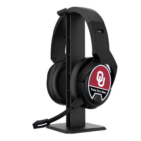 University of Oklahoma Sooners Personalized Endzone Solid Gaming Headphones