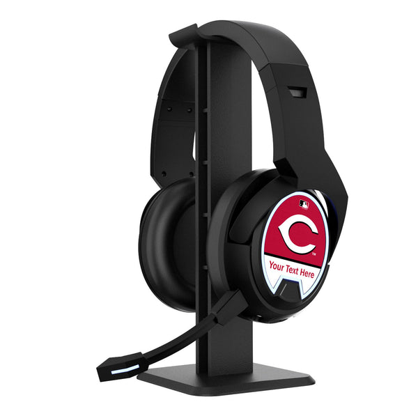 Cincinnati Reds Personalized Endzone Solid Gaming Headphones