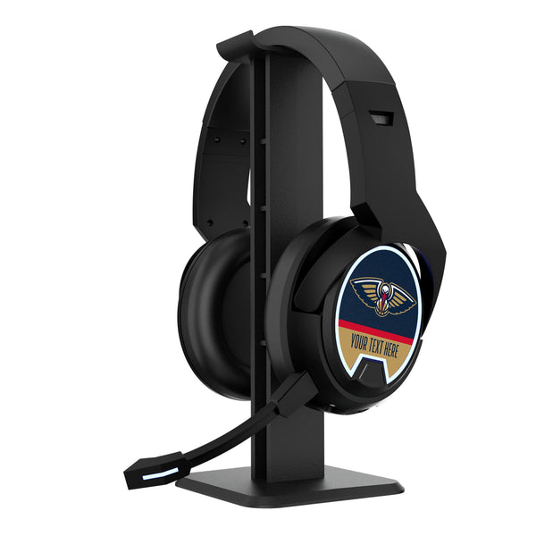 New Orleans Pelicans Personalized Endzone Solid Gaming Headphones