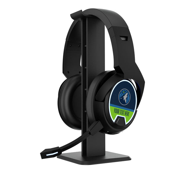 Minnesota Timberwolves Personalized Endzone Solid Gaming Headphones