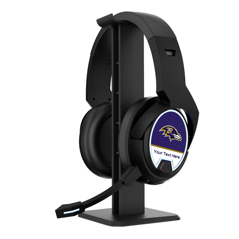 Baltimore Ravens Personalized Endzone Solid Gaming Headphones
