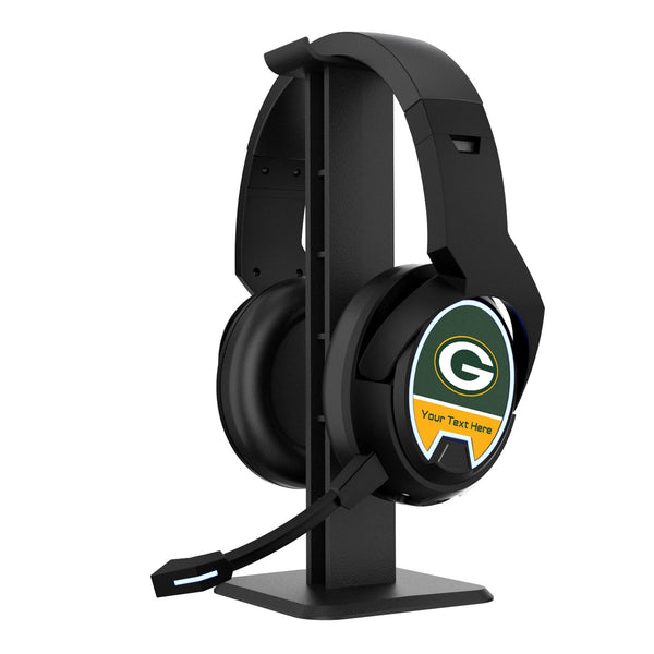 Green Bay Packers Personalized Endzone Solid Gaming Headphones