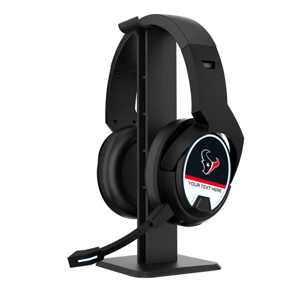 Houston Texans Personalized Endzone Solid Gaming Headphones