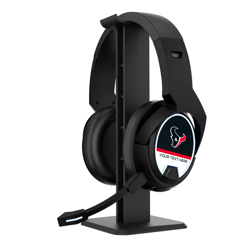 Houston Texans Personalized Endzone Solid Gaming Headphones