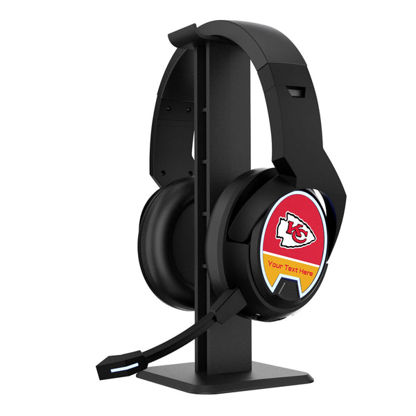 Kansas City Chiefs Personalized Endzone Solid Gaming Headphones