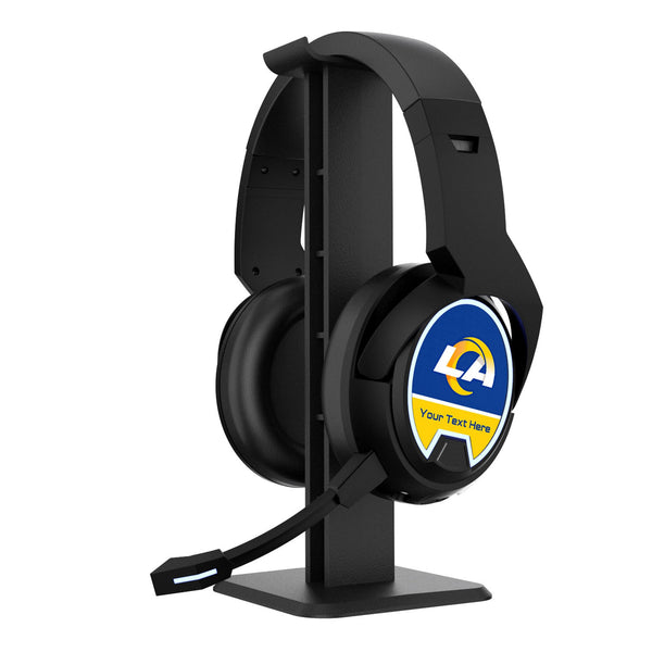 Los Angeles Rams Personalized Endzone Solid Gaming Headphones