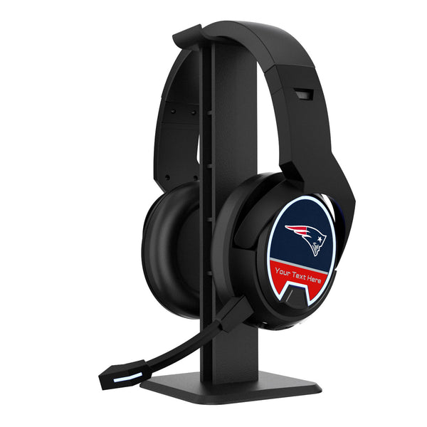 New England Patriots Personalized Endzone Solid Gaming Headphones