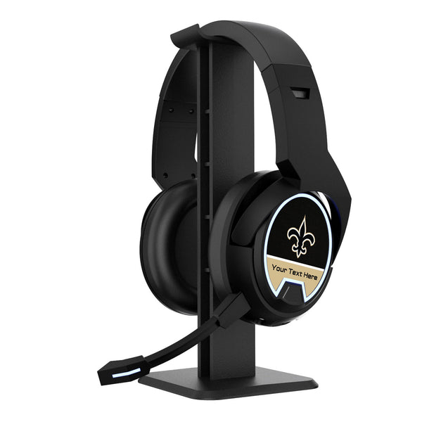 New Orleans Saints Personalized Endzone Solid Gaming Headphones