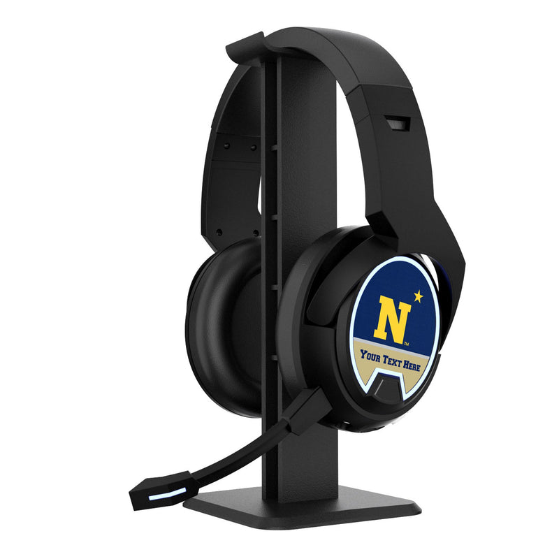 United State Naval Academy Midshipmen Personalized Endzone Solid Gaming Headphones