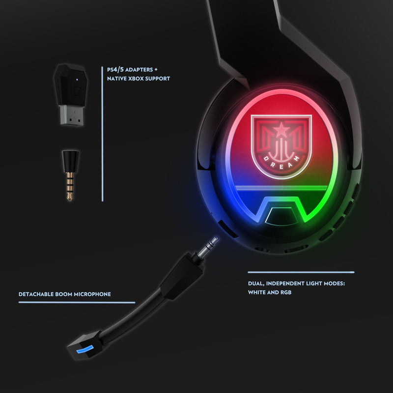 Atlanta Dream Stripe Gaming Headphones