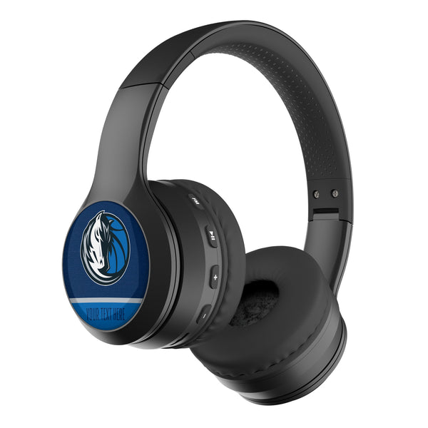 Dallas Mavericks Personalized Endzone Solid Wireless Over-Ear BT Headphones With Case