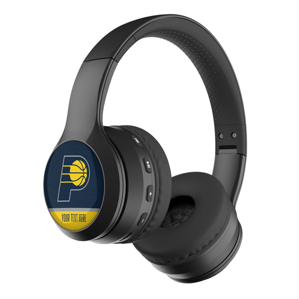 Indiana Pacers Personalized Endzone Solid Wireless Over-Ear BT Headphones With Case