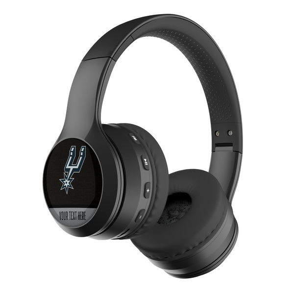 San Antonio Spurs Personalized Endzone Solid Wireless Over-Ear BT Headphones With Case