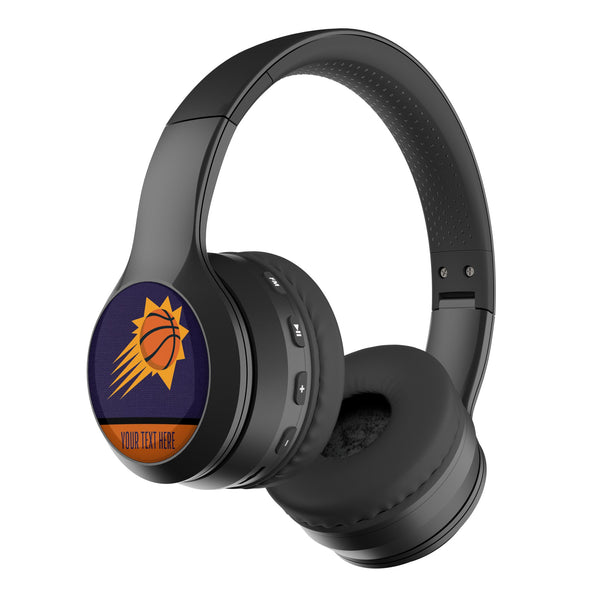 Phoenix Suns Personalized Endzone Solid Wireless Over-Ear BT Headphones With Case