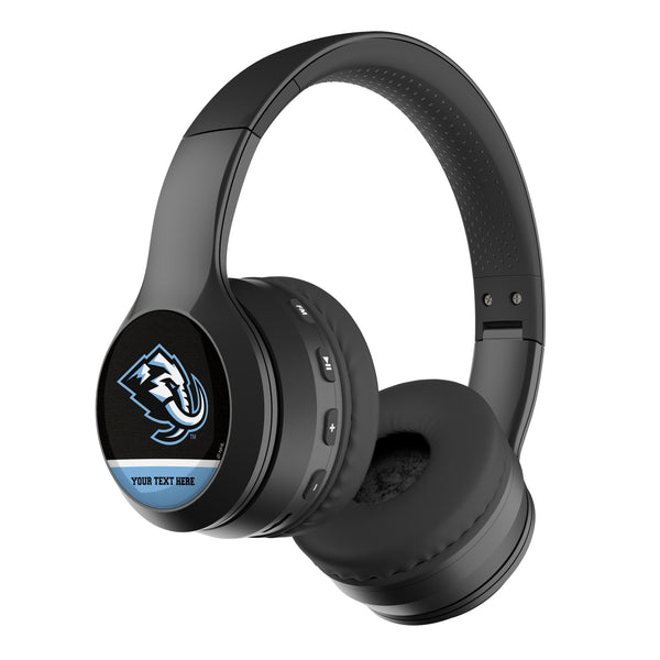 Utah Mammoth Personalized Endzone Solid Wireless Over-Ear BT Headphones With Case