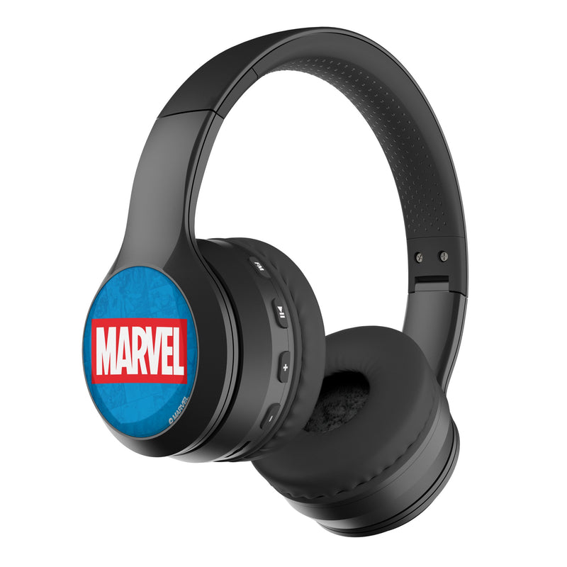 Marvel Comics Marvel Logo Wireless Over-Ear BT Headphones With Case