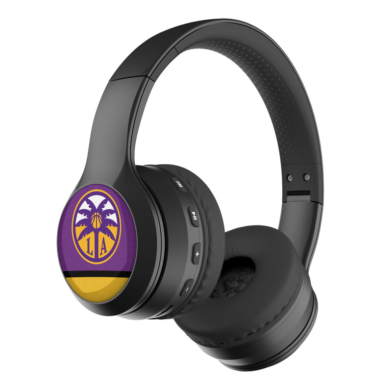 Los Angeles Sparks Stripe Wireless Over-Ear BT Headphones With Case