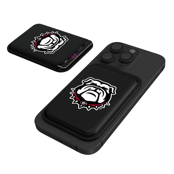 University of Georgia Bulldogs Uga Insignia Black Magnetic Credit Card Wallet