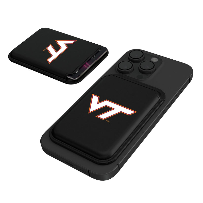 Virginia Tech Hokies Insignia Black Magnetic Credit Card Wallet