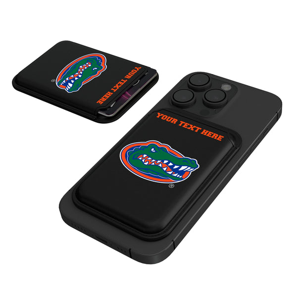 University of Florida Gators Personalized Insignia Black Magnetic Credit Card Wallet