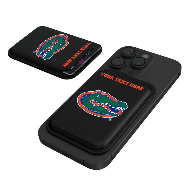 University of Florida Gators Personalized Insignia Black Magnetic Credit Card Wallet