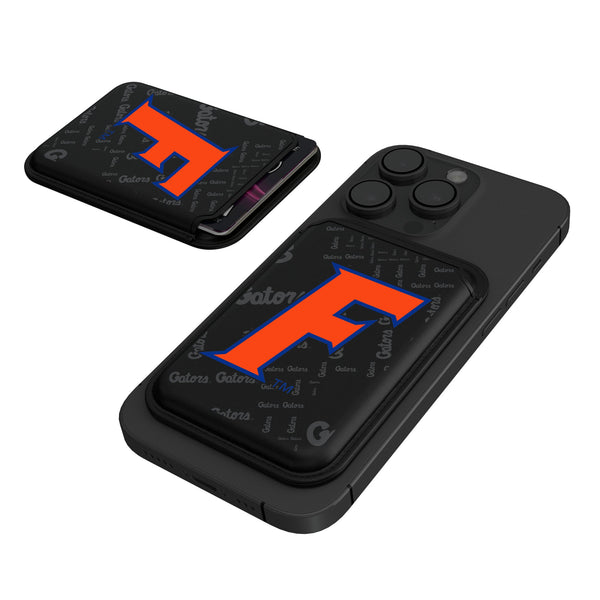 University of Florida Gators Quadtile Black Magnetic Credit Card Wallet