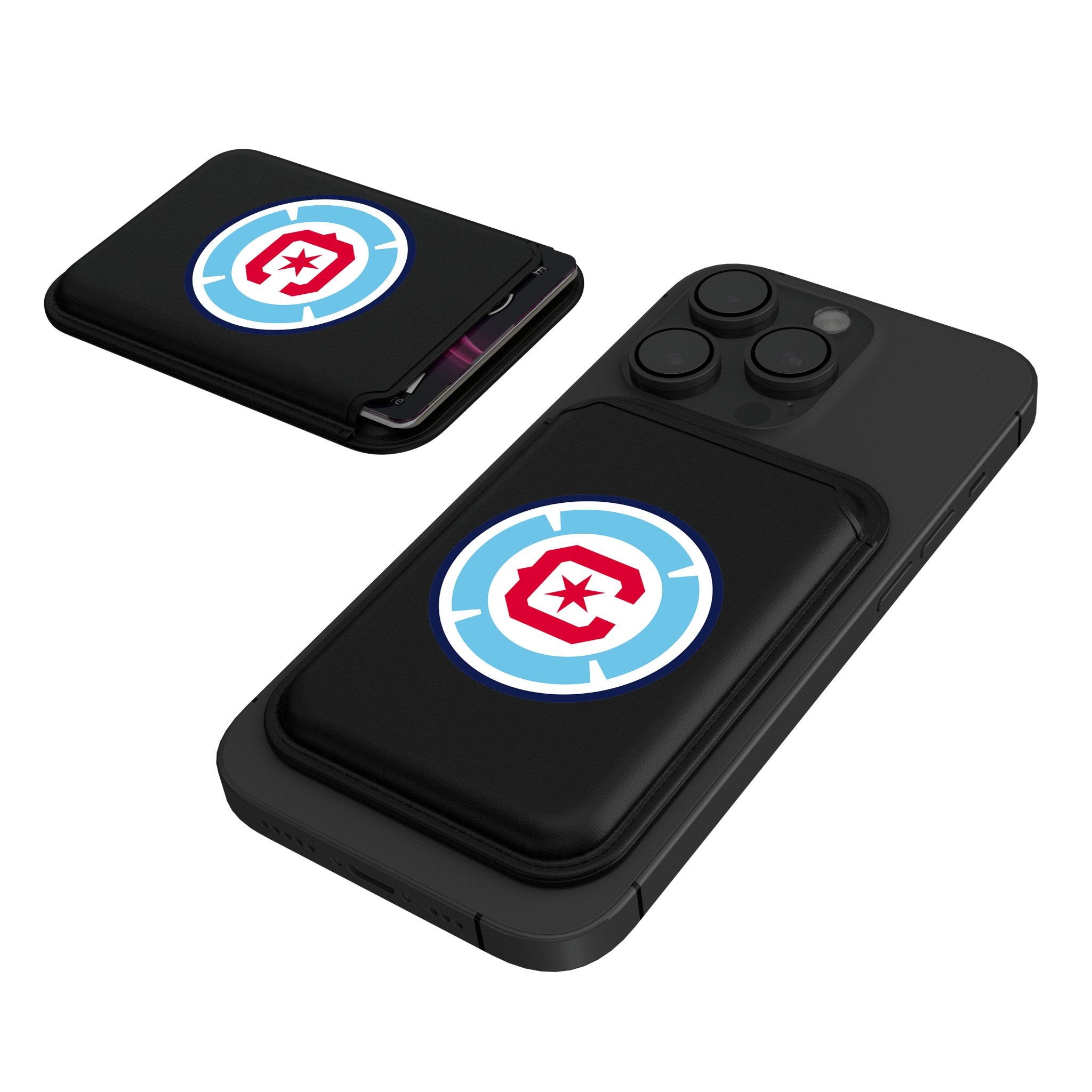 Chicago Fire Insignia Black Magnetic Credit Card Wallet