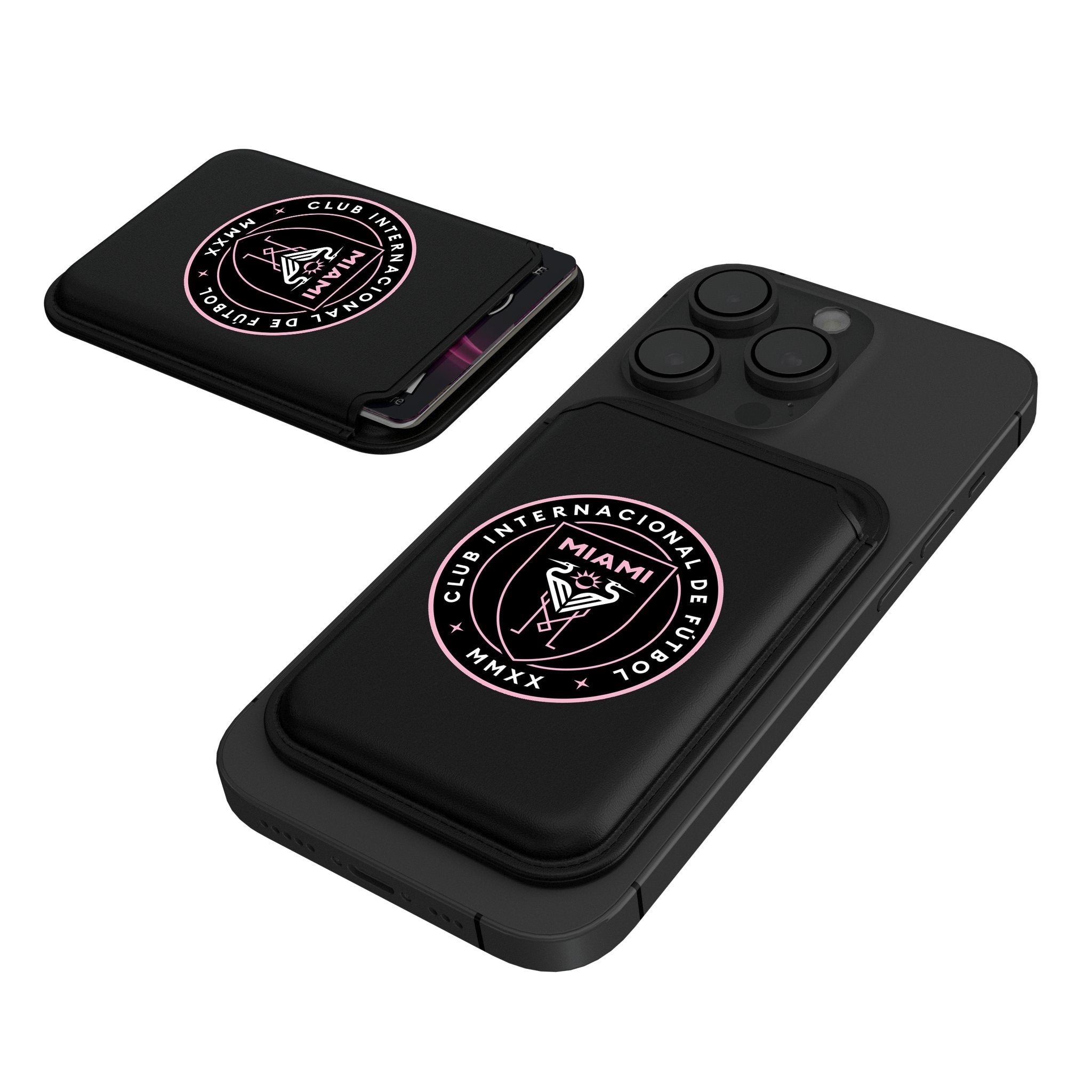 Inter Miami CF Insignia Black Magnetic Credit Card Wallet