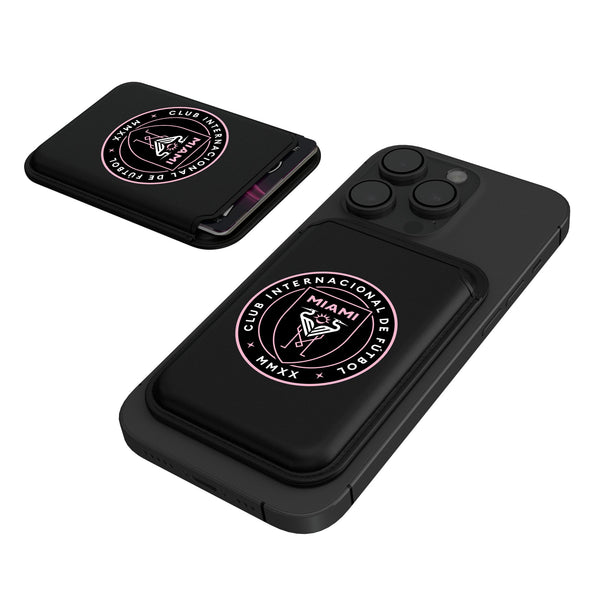 Inter Miami CF  Insignia Black Magnetic Credit Card Wallet