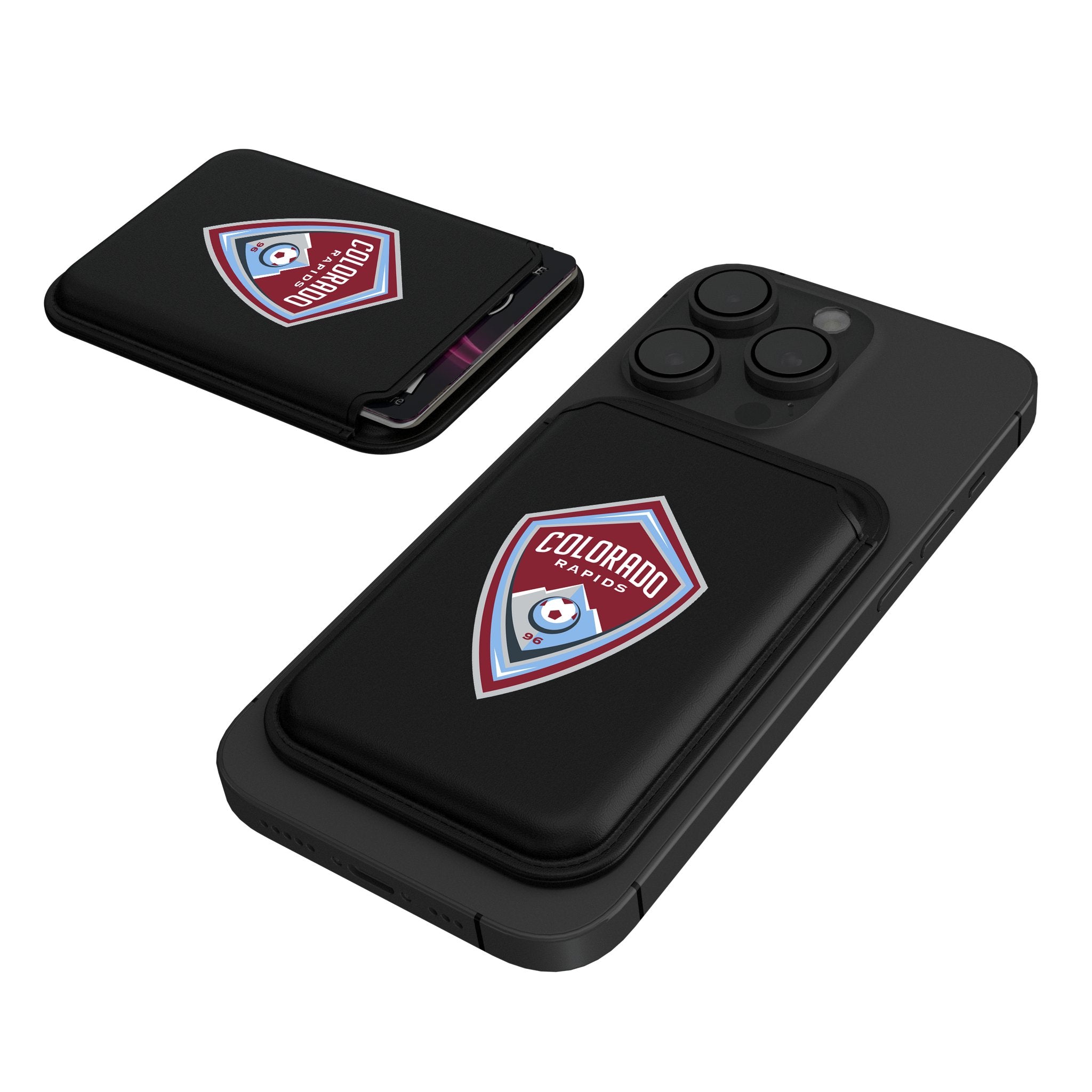 Colorado Rapids Insignia Black Magnetic Credit Card Wallet