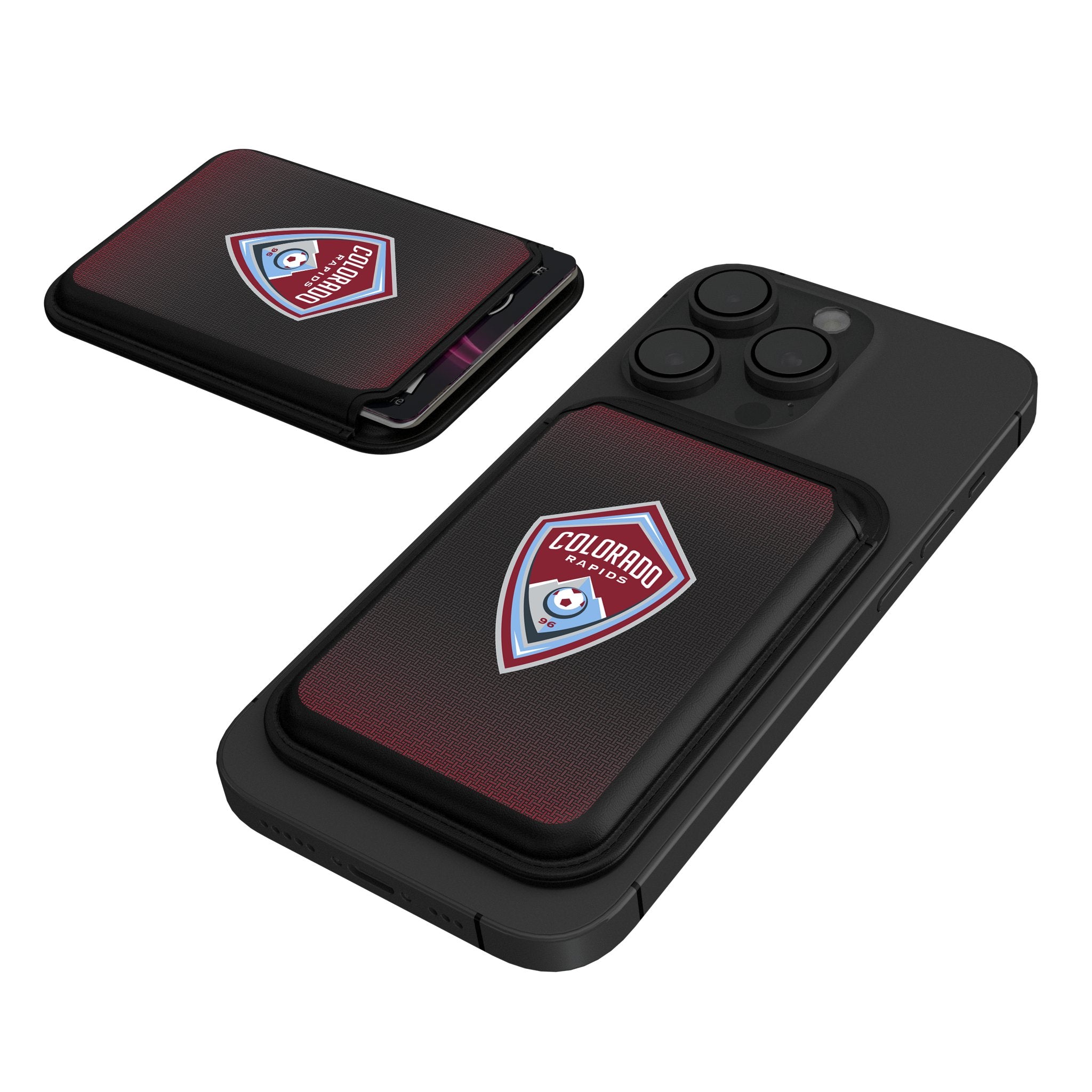Colorado Rapids Linen Black Magnetic Credit Card Wallet