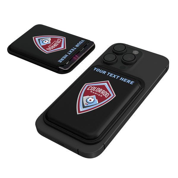Colorado Rapids Personalized Insignia Black Magnetic Credit Card Wallet