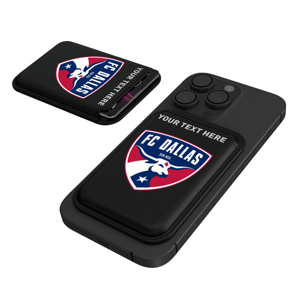 FC Dallas Personalized Insignia Black Magnetic Credit Card Wallet