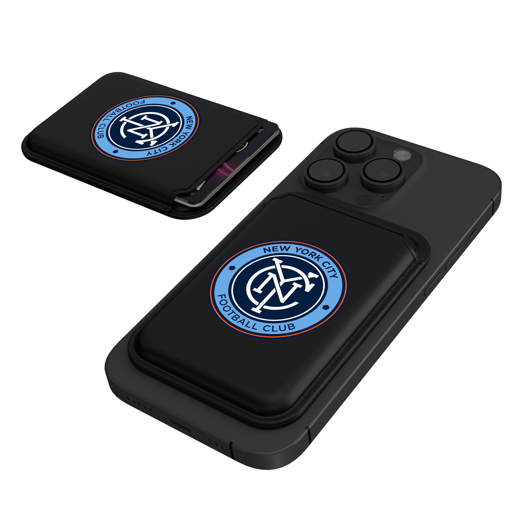 New York City FC Insignia Black Magnetic Credit Card Wallet