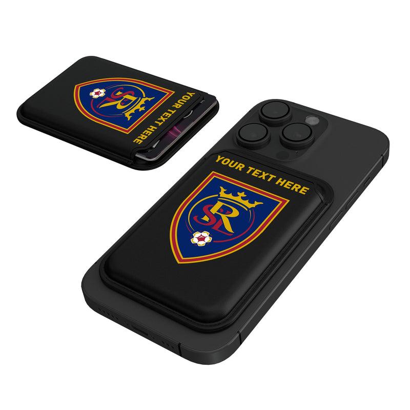 Real Salt Lake Personalized Insignia Black Magnetic Credit Card Wallet
