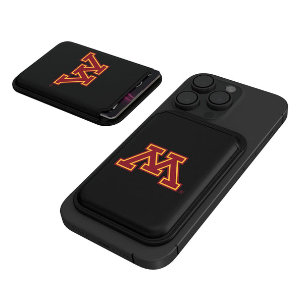 University of Minnesota Golden Gophers Insignia Black Magnetic Credit Card Wallet