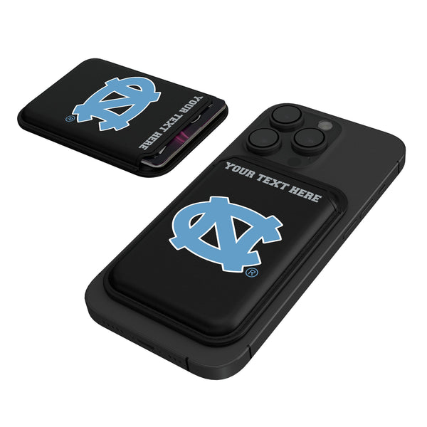 University of North Carolina Tar Heels Personalized Insignia Black Magnetic Credit Card Wallet