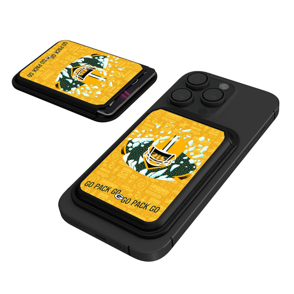 Green Bay Packers 2024 Illustrated Limited Edition Black Magnetic Credit Card Wallet