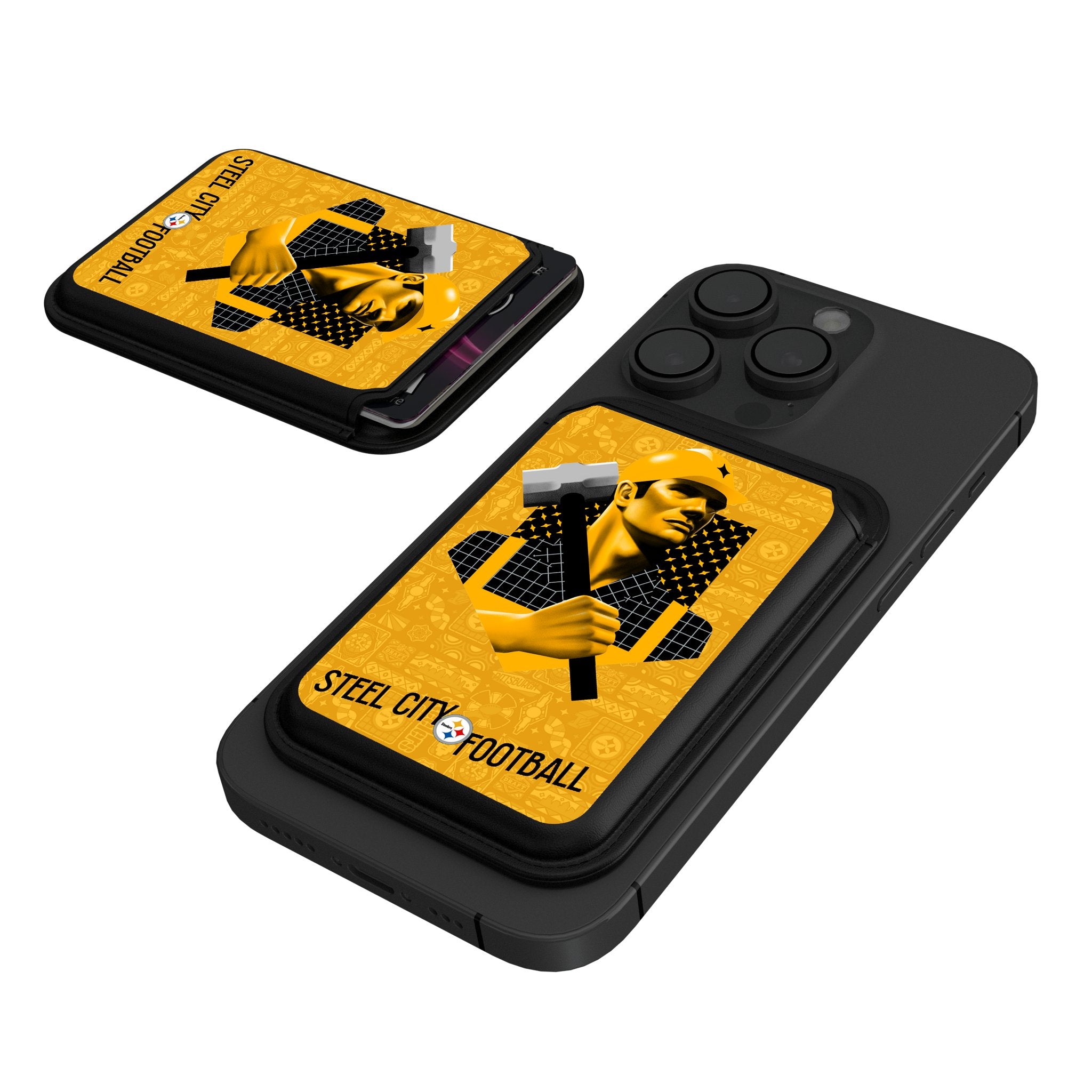 Pittsburgh Steelers 2024 Edition Black Magnetic Credit Card Wallet