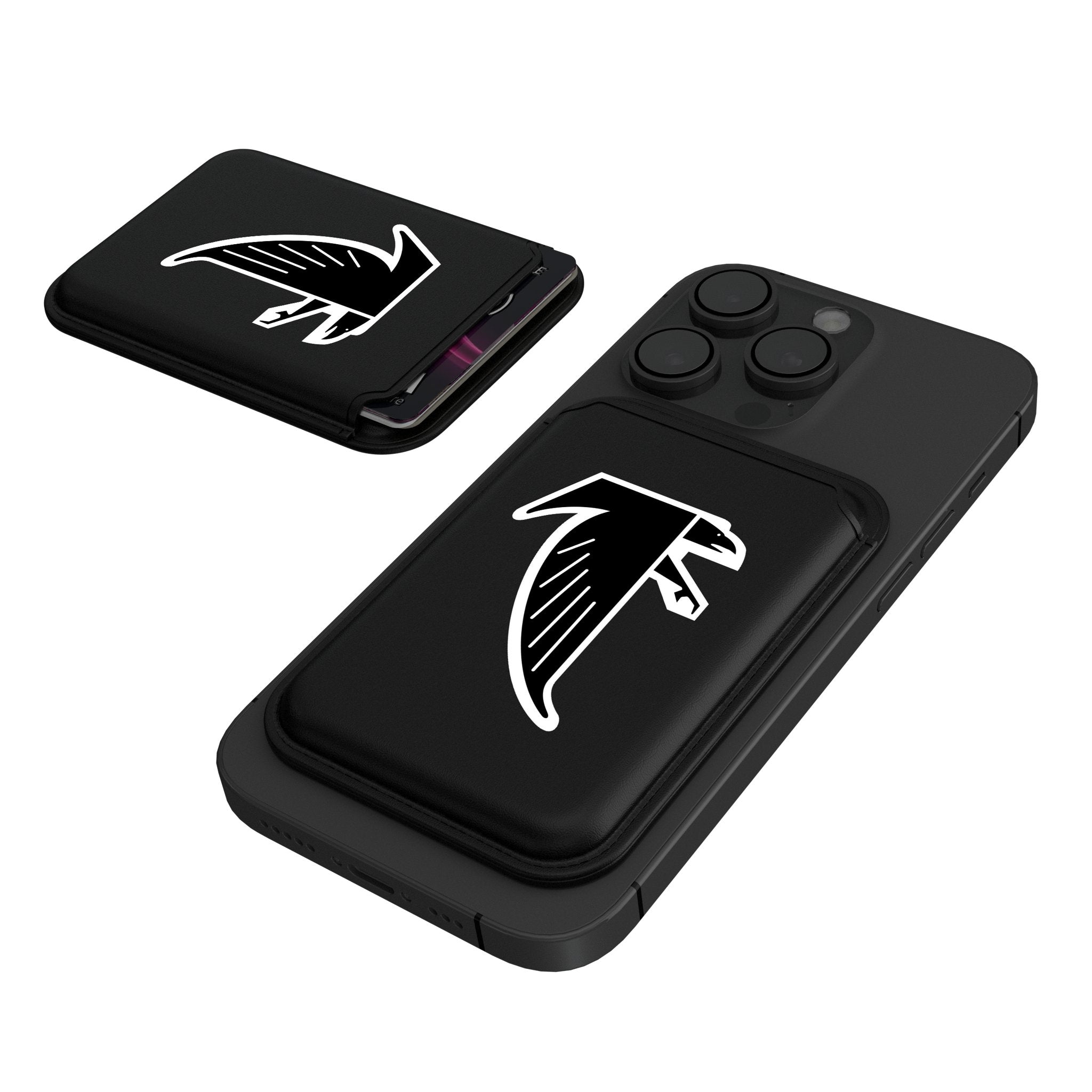 Atlanta Falcons Classic Insignia Black Magnetic Credit Card Wallet