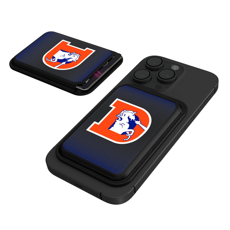 Denver Broncos 1993-1996 Historic Collection Linen Black Magnetic Credit Card Wallet