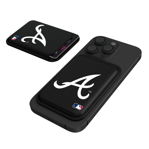 Atlanta Braves Insignia Black Magnetic Credit Card Wallet